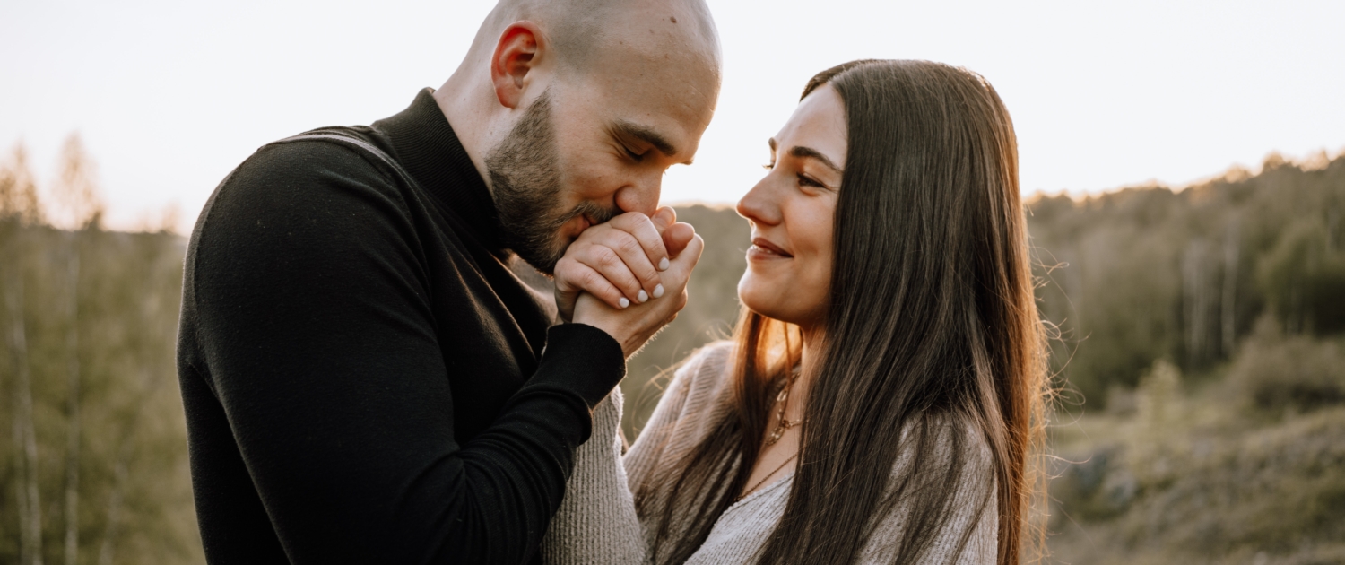 happy smiling couple